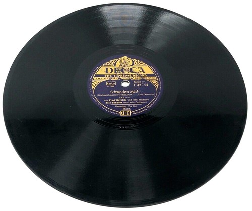 Schellackplatte decca f - 10",