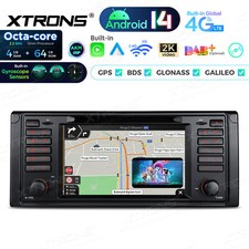 7" 4G+64GB Autoradio für BMW E39 M5 Android 14 8-Kern DVD GPS Navi CarPlay WiFi