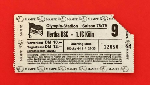 Fußball eintrittskarte hertha - eintrittskarte,