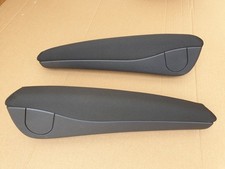 2x Armlehne Stoff schwarz mit