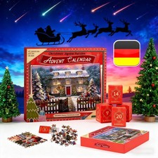 Puzzle Adventskalender 2025, Weihnachtsmotiv, 1008 Teile, Geschenk, Frauen Mä...