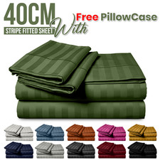 Streifen Spannbettlaken 40 cm