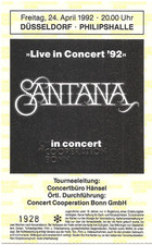 Santana concert 1992 - santana,