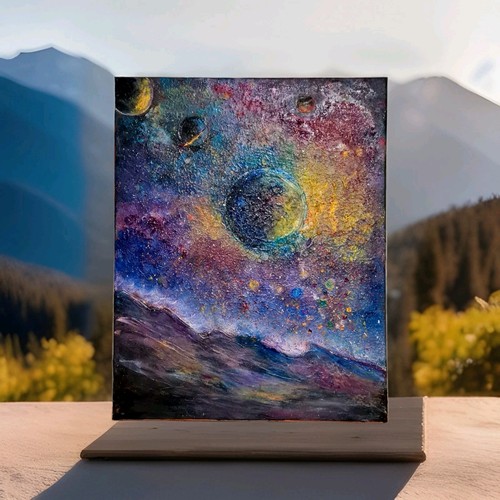 Acrylbild abstrakt unikat - acrylbild,