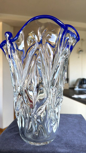 Xxl große schwere glas vase - glas,