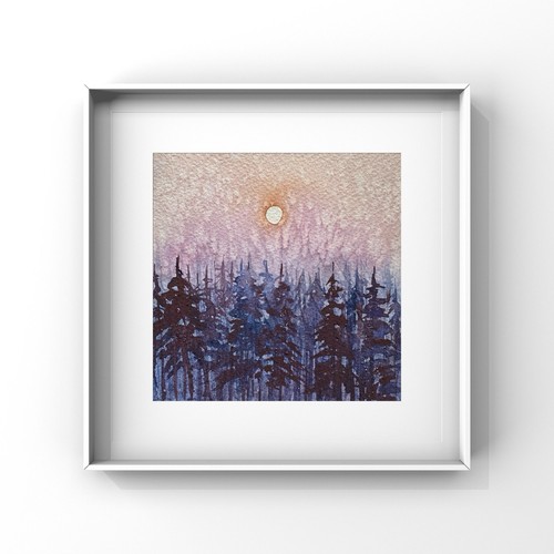 Original aquarell gemälde - original,