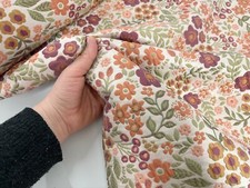 Brokat Stoff Blumen Jacquard