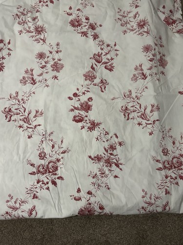 Ikea maroon floral duvet cover - maroon,