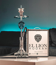 SALE EL LION HOOKAH Shisha Wasserpfeife Edelstahl Komplettset 