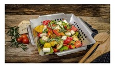  Grillschale Grillfürst Gemüsekorb Edelstahl klein 25x25cm.. Neu