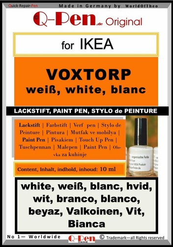 10ml lackstift für ikea - lackstift,
