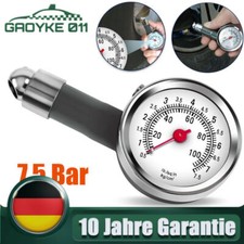Reifendruckprüfer Manometer Luftdruck Reifendruckmesser Auto Motorrad 7,5 Bar