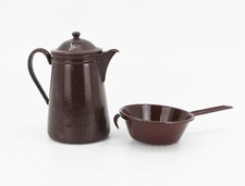 alte Kaffeekanne antik Deckel