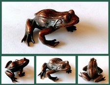 Bronze Figur Frosch Amphibie