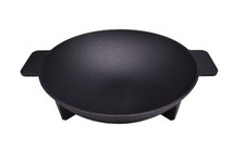 Primaster Wokpfanne Ø 34 cm Gusseisen Gusseisenwok Grillwok
