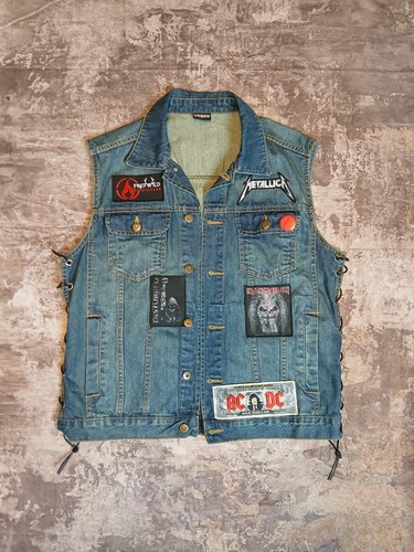 Metal kutte battlevest l - metal, gr.