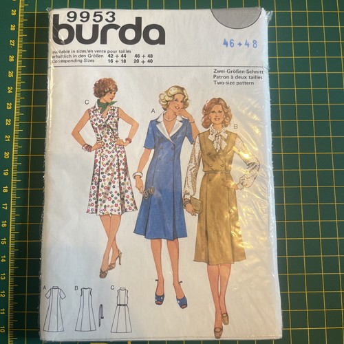 Vintage burda pattern - burda, pattern,