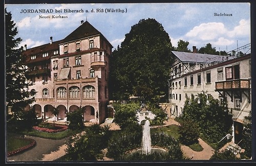 Jordanbad bei biberach - ak,