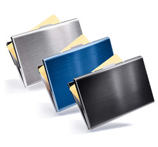 Edelstahl RFID Kreditkartenetui Kartenetui Etui Visitenkarten Geldbörse Wallet