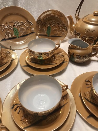 Asiatisches teeservice mit - asiatisches,