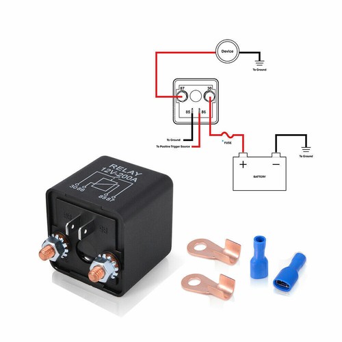 Batterie trennrelais 12v 200a - batterie,