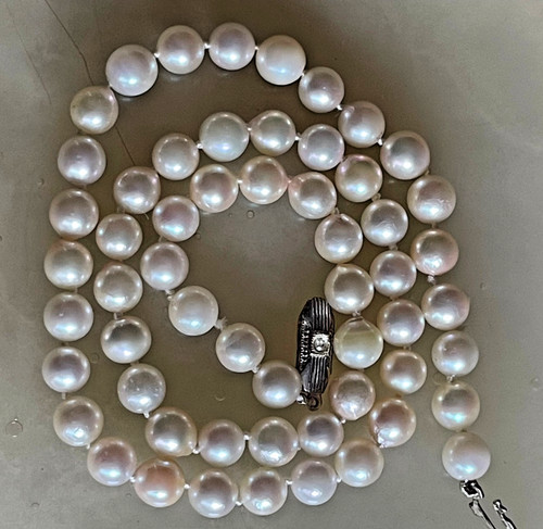 Kette perlen collier - collier, akoya