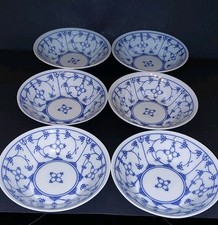 Winterling Bavaria 6 Salat Dessert Schalen Indisch Blau Strohblume Topzustand 🌟