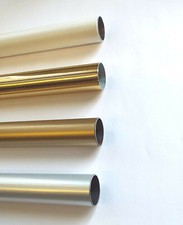 Gardinenstangen Rohr 28 mm Metall beschichtet weiss vermessingt chrom matt gold