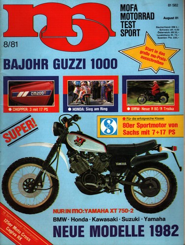 Zeitschrift motorrad 8 von - motorrad, #8