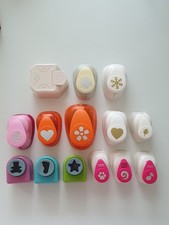 Motivstanzer Set (14 Teile): Herz, Blume, Schneeflocke, Pfote, Blatt