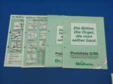 Dr. Böhm Preislisten