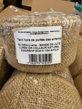 15 x Cordeline Juteband Natur Deko Basteln  je  6cm x 10 M Restposten TEUER !!.