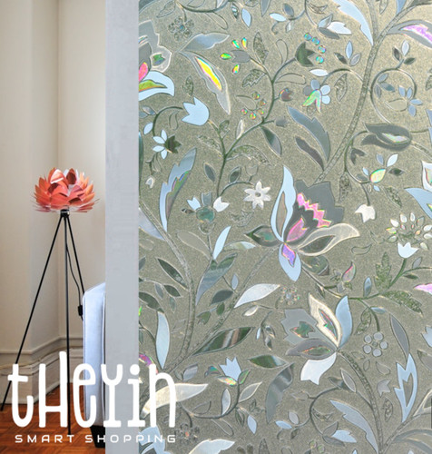 Floral milchglas - 2m,