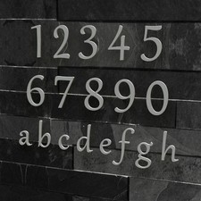 Edle Design Hausnummer Edelstahl Klassisch 15 20 30 cm viele Farben hochwertige