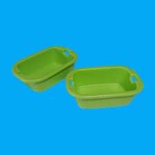 Playmobil - 2 x Wäschekorb Wanne - hellgrün - aus 3206 4288 7455