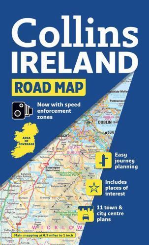 Ireland road map - ireland, (collins