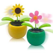 Wackelfigur Blume Solar Tanzende Blume Solarblume Wackelfigur Wackelblume Sol...