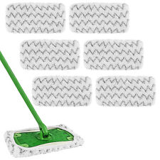 6X Tücher Wiederverwendbare für Swiffer Sweeper Mop Trockene/Feuchte Bodentücher