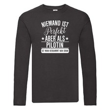 Niemand ist Perfekt: Pilotin | Definition Piloten Long Sleeve Schwarz