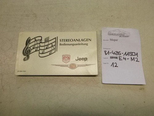 Jeep dodge bedienungsanleitung - dodge,