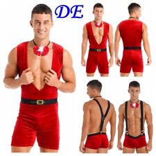 DE ranrann Herren Weihnachten Kostüm Bulge Boxershort Santa Claus Kostüm Outfit