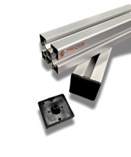 5x Abdeckkappe 45x45 Nut 10 schwarz Aluprofil Aluminiumprofil Bosch kompatibel