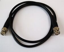 RG58 Koax-Kabel - 2 x BNC-Stecker - 50 Ohm - MIL-C-17 - schwarz - 1 m - NEU