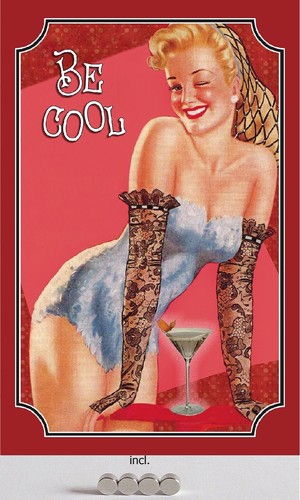Blechschild 20x30 pin girl - 20x30,