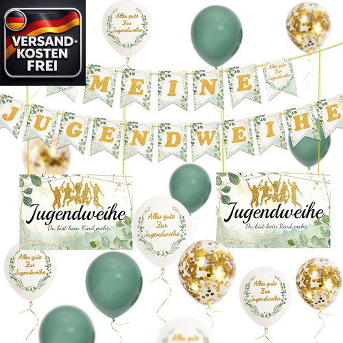 Jugendweihe dekorationen set - dekorationen,
