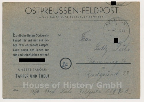 152511 ostpreussen feldpost - 152511:,