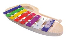 Gebogenes Metallophon mit 8