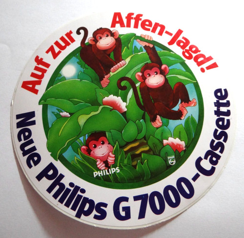 Werbe aufkleber affen - werbe-aufkleber, affen-jagd