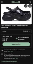 Crocs Clog Pailletten Bae Gr36