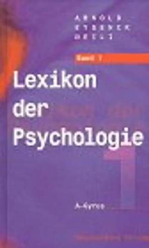 Lexikon der psychologie - der,
